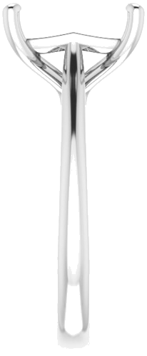 Sužadėtuvių Žiedas „Solitaire“ 585 Baltojo Aukso Emerald 10mm x 8mm (4)