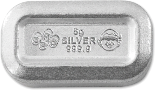 6 x 5 g Silver Bar Santa PEZ Dispenser PAMP (3)