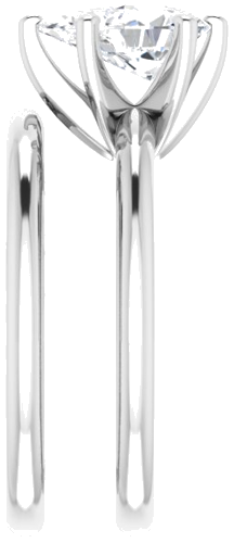 Sužadėtuvių Žiedas „Solitaire“ 950 Platinos Pear Shape 9mm x 6mm (9)