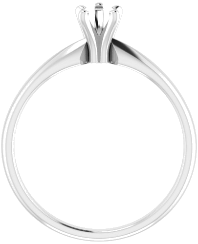 14K White 6.5 x 4.5 mm Pear Solitaire Engagement Ring Mounting (2)