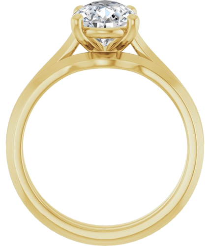 Sužadėtuvių Žiedas „Solitaire“ 585 Geltonojo Aukso Pear Shape 10mm x 7mm (7)