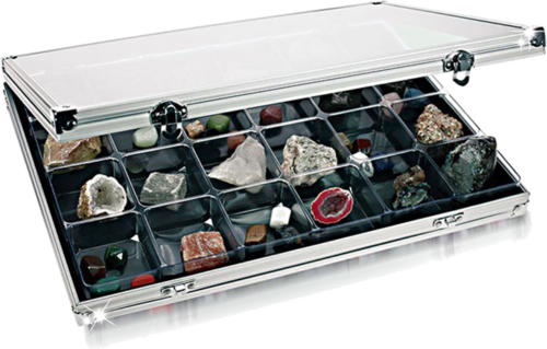 Aluminum Display Case Alu for Minerals and etc. (2)