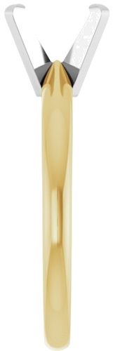 Sužadėtuvių Žiedas „Solitaire“ 585 Baltojo Ir Geltonojo Aukso Oval 8mm x 6mm (4)