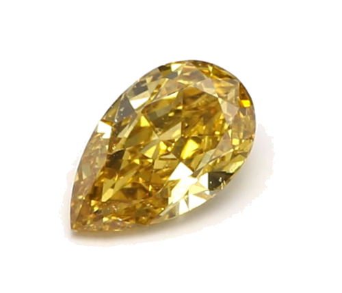 0.19 carat Fancy Deep Brownish Yellow-SI1 Natūralus Pear Deimantas (1)