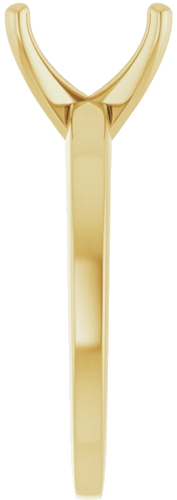 Sužadėtuvių Žiedas „Solitaire“ 585 Geltonojo Aukso Emerald 8mm x 6mm (4)