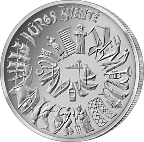 2021 LIETUVA JŪRAS SVĒTKI 1,5 EIRO MONĒTA (1)