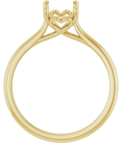 Sužadėtuvių Žiedas „Solitaire“ 585 Geltonojo Aukso Emerald 8mm x 6mm (2)