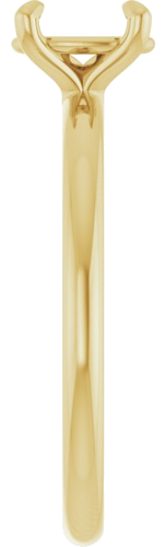 Sužadėtuvių Žiedas „Solitaire“ 585 Geltonojo Aukso Oval 7mm x 5mm (4)