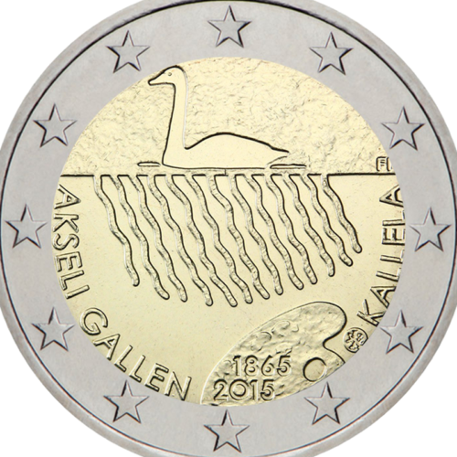 2015 Finland Akseli Gallen-Kallela 2 euro coin (2)