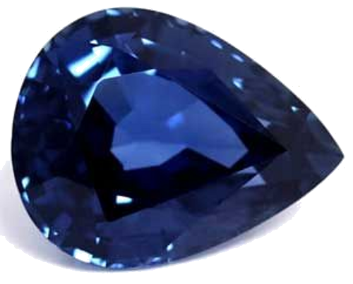2.14 carat BLUE Pear Safyras (1)