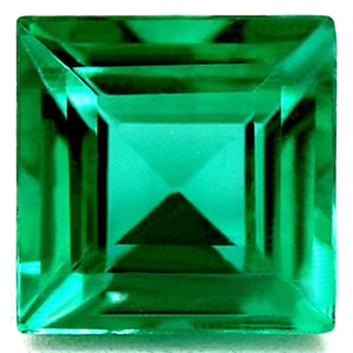 0.87 carat GREEN Square Smaragdas (1)