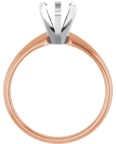 Sužadėtuvių Žiedas „Solitaire“ 585 Baltojo Ir Rožinis Aukso Pear Shape 10mm x 6mm (2)