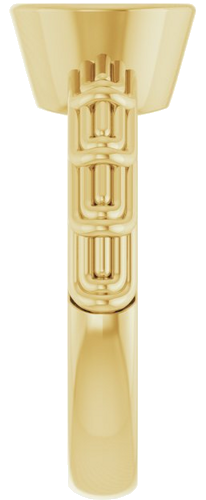 Sužadėtuvių Žiedas „Solitaire“ 585 Geltonojo Aukso Round 8mm (4)