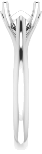 Platinum 7 mm Round Solitaire Engagement Ring Mounting (4)