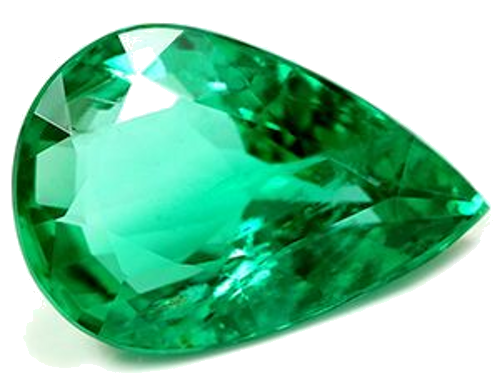 2.97 carat GREEN Pear Smaragdas (1)