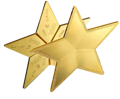 5 x 1 g CombiBar™ Gold Star Valcambi (5)
