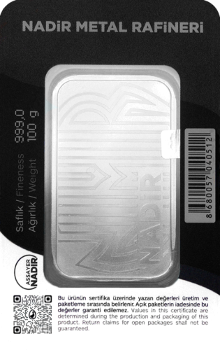 100 g Silver Bar .999 Nadir Metal Rafineri (2)