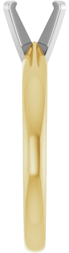 Sužadėtuvių Žiedas „Solitaire“ 585 Baltojo Ir Geltonojo Aukso Round 6.5mm (4)