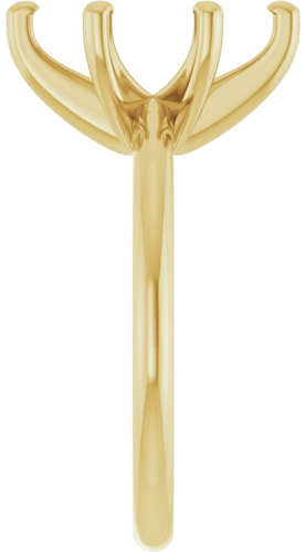 14K Yellow  12x6 mm Marquise Solitaire Engagement Ring Mounting (4)