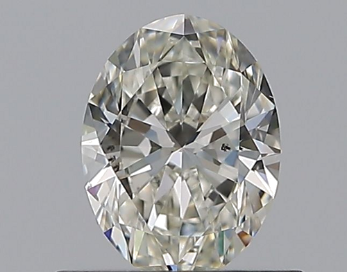 0.56 carat I-SI1 Natūralus Oval Deimantas (1)