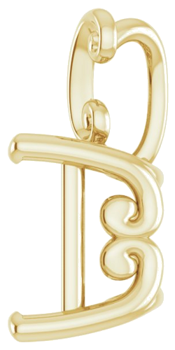 18K Yellow  10 mm Square Pendant Mounting (3)