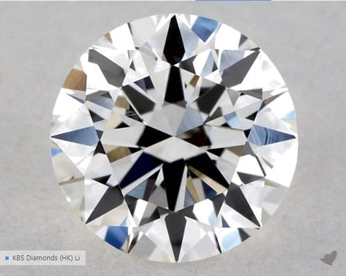 0.55 carat G-VVS2 Excellent cut Natūralus Round Deimantas (1)