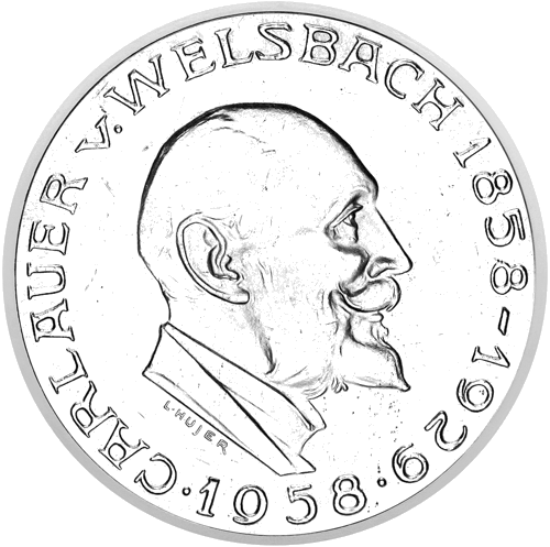 25 Schilling Auer von Welsbach 1958 Austria silver coin (1)