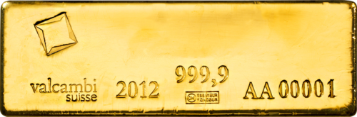 400 oz (12,44 kg) Standartinis investicinio aukso lietas luitas Valcambi (2)