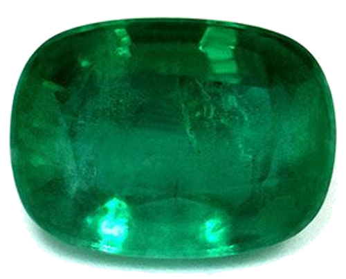 3.58 carat GREEN Cushion Smaragdas (1)
