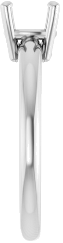 Sužadėtuvių Žiedas „Solitaire“ 585 Baltojo Aukso Cushion 6mm (4)