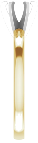 Sužadėtuvių Žiedas „Solitaire“ 585 Baltojo Ir Geltonojo Aukso Round 5.1mm (4)