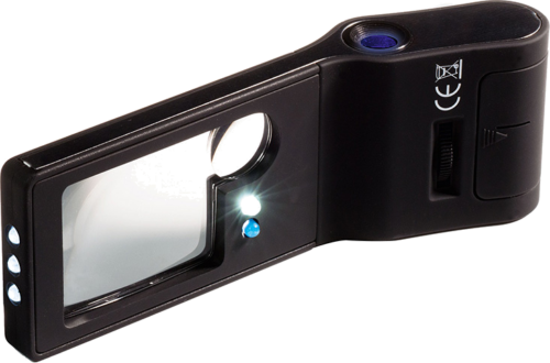 Padidinimo stiklas su mikroskopu 6 in 1 (3x, 10x, 15x) (2)