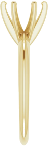 Sužadėtuvių Žiedas „Solitaire“ 585 Geltonojo Aukso Round 7.3mm x 7.7mm (4)