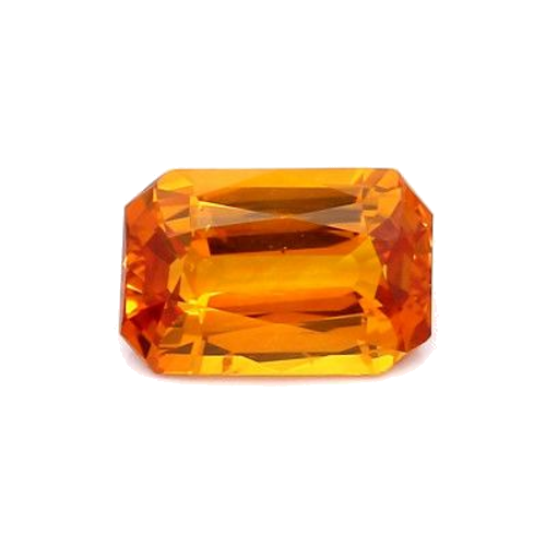2.24 carat ORANGE BRILLIANTSTEP cut Octagonal Safyras (1)
