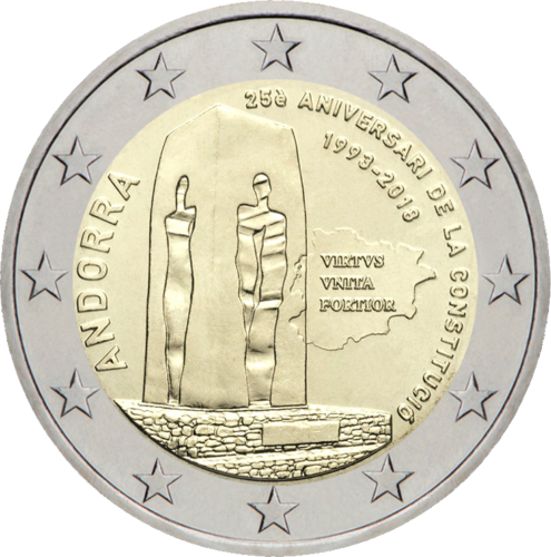 2018 Andorra Constitution 2 euro coin (3)