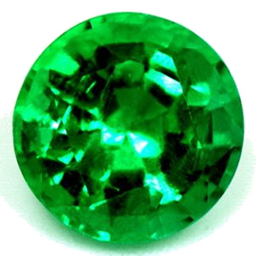 0.84 carat GREEN Round Smaragdas (1)