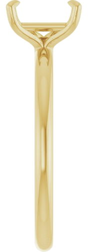 Sužadėtuvių Žiedas „Solitaire“ 585 Geltonojo Aukso Emerald 7mm x 5mm (4)