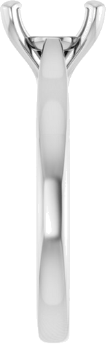 Sužadėtuvių Žiedas „Solitaire“ 585 Baltojo Aukso Round 8.2mm (4)