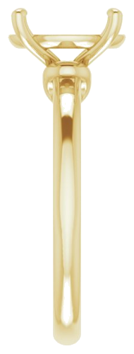 Sužadėtuvių Žiedas „Solitaire“ 585 Geltonojo Aukso Oval 11mm x 9mm (4)