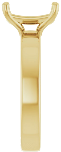 Sužadėtuvių Žiedas „Solitaire“ 585 Geltonojo Aukso Emerald 9mm x 7mm (4)