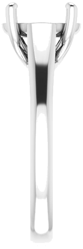 Sužadėtuvių Žiedas „Solitaire“ 585 Baltojo Aukso Round 9.4mm (4)