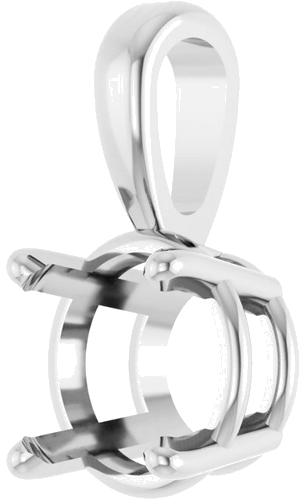 Pakabukas „Solitaire“ 950 Platinos Round 7mm (2)