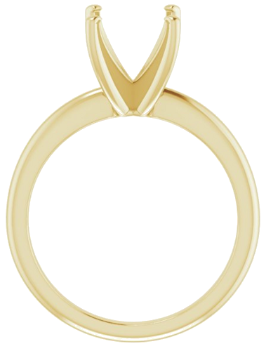 Sužadėtuvių Žiedas „Solitaire“ 585 Geltonojo Aukso Cushion 8mm (2)