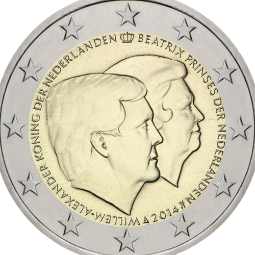 2014 Netherlands Throne transfer 2 euro coin (2)