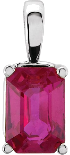 Pakabukas „Emerald 4-Prong Solitaire“ 925 Sidabro Emerald 16mm x 12mm (3)