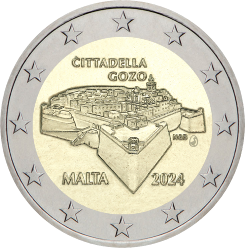 2024 Malta Citadele 2 eiro monēta (1)