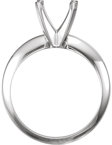 Sužadėtuvių Žiedas „Heavy Solitaire“ 585 Baltojo Aukso Square 6mm (2)