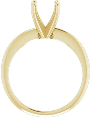 Sužadėtuvių Žiedas „Solitaire“ 585 Geltonojo Aukso Round 9.1mm x 9.7mm (2)