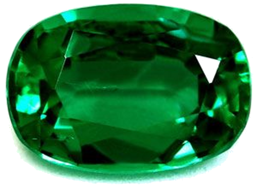 1.34 carat GREEN Cushion Smaragdas (1)
