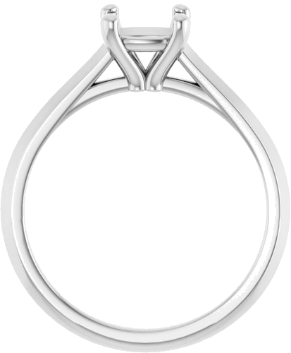 Sužadėtuvių Žiedas „Solitaire“ 585 Baltojo Aukso Cushion 6mm (2)